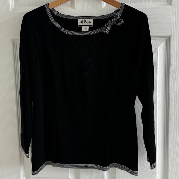 All Points Reference Point Women's Black Top, Size XL - Picture 1 of 9